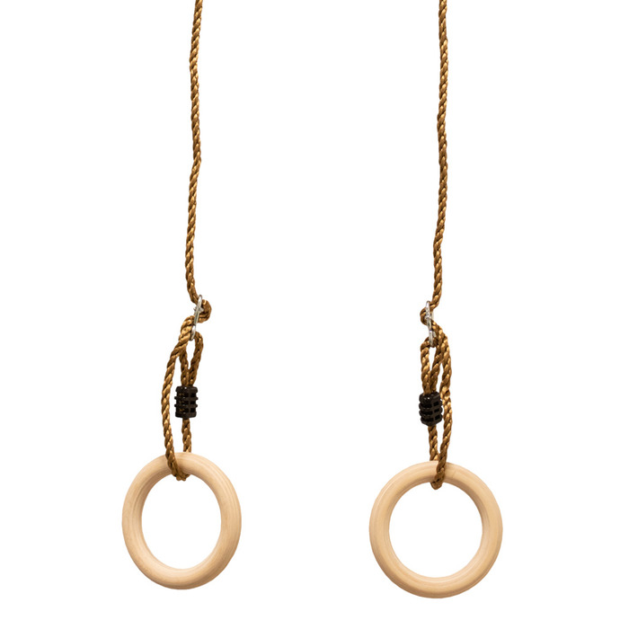 Gymnastik-/romerringe i træ - Nordic Play